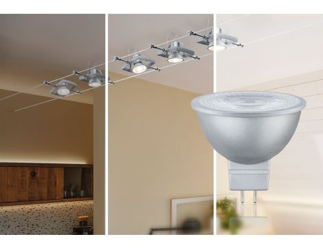 Źródło światła LED GU5.3 6W DIM 445lm 38st. 3000K 12V tworzywo sztuczne / chrom - 2