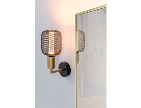 Kinkiet ścienny RAVI E27 max.60W IP44 230V złoty / czarny mat / metal - 9