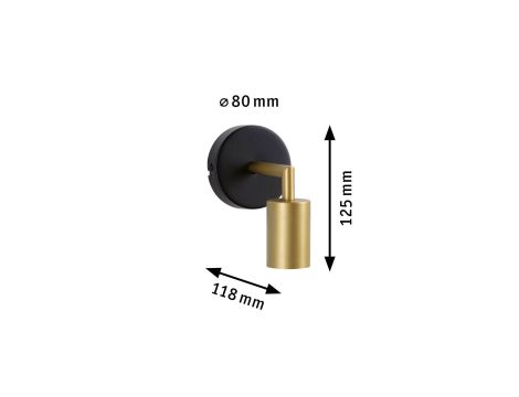 Kinkiet ścienny RAVI E27 max.60W IP44 230V złoty / czarny mat / metal - 10