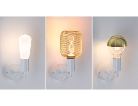 Kinkiet ścienny RAVI E27 max.60W IP44 230V biały mat / metal - 7