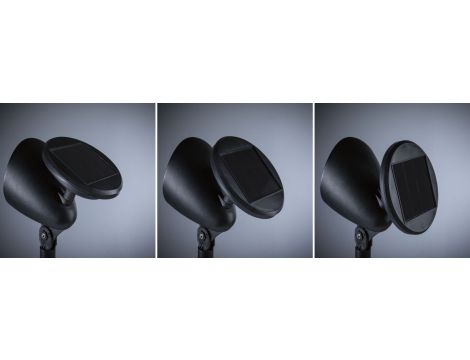 Reflektor ogrodowy solarny SOLENA  z czujnikiem zmierzchu 2lm 3000K IP44  czarny - 4