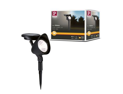Reflektor ogrodowy solarny SOLENA  z czujnikiem zmierzchu 2lm 3000K IP44  czarny - 7