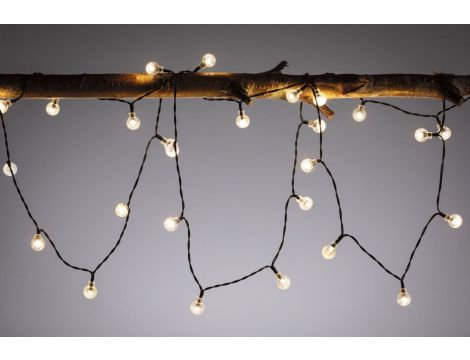 Łańcuch świetlny solarny SOALA LED 3.9m z czujnikiem zmierzchu 1lm/metr  3000K IP44  czarny / tworzywo sztuczne - 3