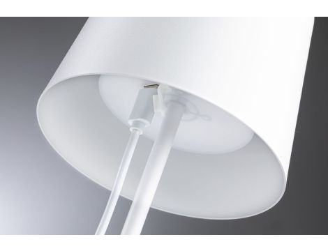 Lampka stołowa akumulatorowa GILO LED DIM USB-C 2.8W 240lm 2700K IP44 biały mat / metal tworzywo sztuczne - 13