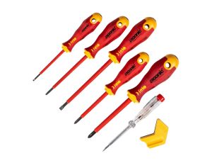 Zestaw 5 wkrętaków FELO Ergonic VDE + próbnik napięcia 220-250V + magnetyzer - image 2