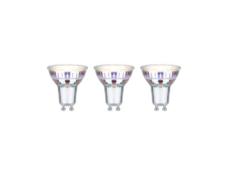 Źródło światła LED 3x GU10 ECO LINE 2.5W 450lm 3000K 230V srebrny / szkło