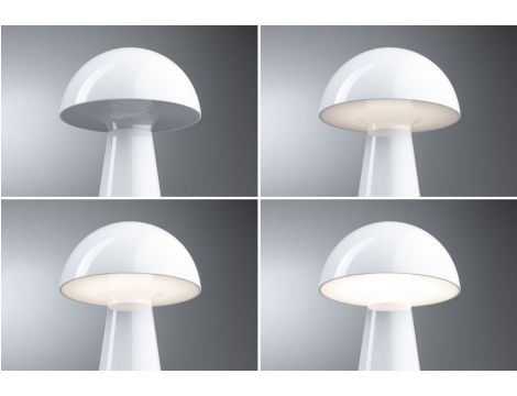 Lampka stołowa akumulatorowa ONZO LED 3-STEP DIM USB-C 2.6W 240lm 2700K IP44 biały połysk / tworzywo sztuczne - 11