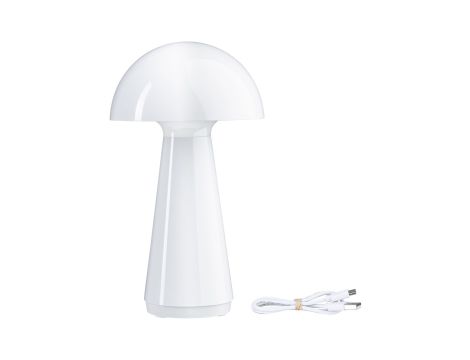 Lampka stołowa akumulatorowa ONZO LED 3-STEP DIM USB-C 2.6W 240lm 2700K IP44 biały połysk / tworzywo sztuczne - 3