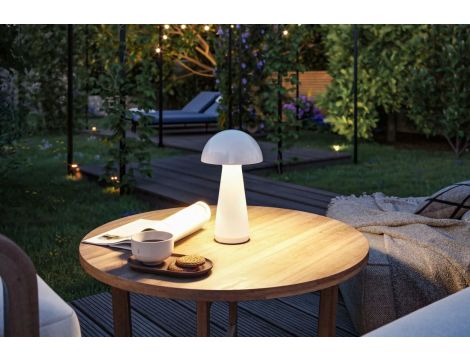 Lampka stołowa akumulatorowa ONZO LED 3-STEP DIM USB-C 2.6W 240lm 2700K IP44 biały połysk / tworzywo sztuczne - 9