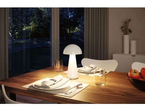 Lampka stołowa akumulatorowa ONZO LED 3-STEP DIM USB-C 2.6W 240lm 2700K IP44 biały połysk / tworzywo sztuczne - 7