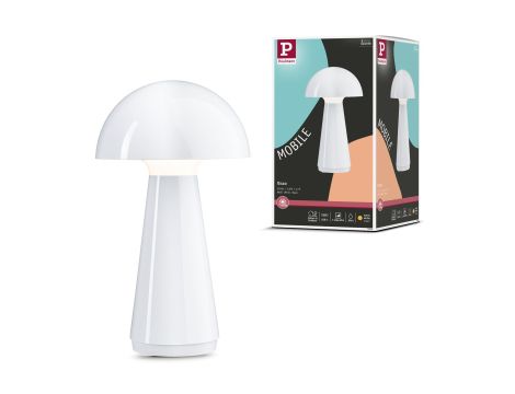 Lampka stołowa akumulatorowa ONZO LED 3-STEP DIM USB-C 2.6W 240lm 2700K IP44 biały połysk / tworzywo sztuczne - 14