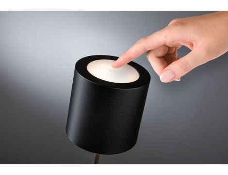 Lampka stołowa akumulatorowa TUNI LED DIM USB-C 2.8W 240lm 2700K IP44 czarny matowy / tworzywo sztuczne - 3