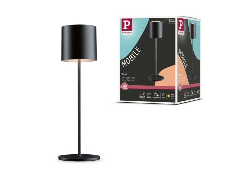 Lampka stołowa akumulatorowa TUNI LED DIM USB-C 2.8W 240lm 2700K IP44 czarny matowy / tworzywo sztuczne - 13