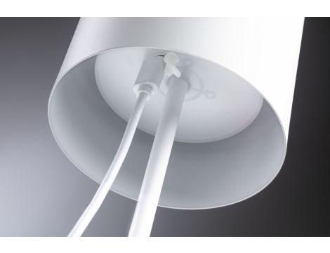 Lampka stołowa akumulatorowa TUNI LED DIM USB-C 2.8W 240lm 2700K IP44 biały  matowy / tworzywo sztuczne - 10