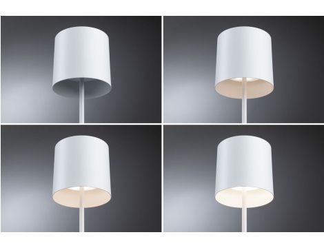 Lampka stołowa akumulatorowa TUNI LED DIM USB-C 2.8W 240lm 2700K IP44 biały  matowy / tworzywo sztuczne - 9