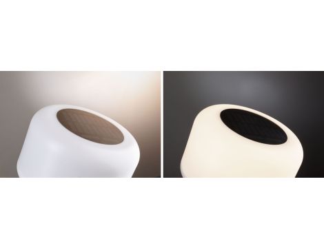 Lampka stołowa solarna BARTJA LED 3-STEP DIM USB-C 1.6W 160lm 2700K IP44 biały / tworzywo sztuczne - 3