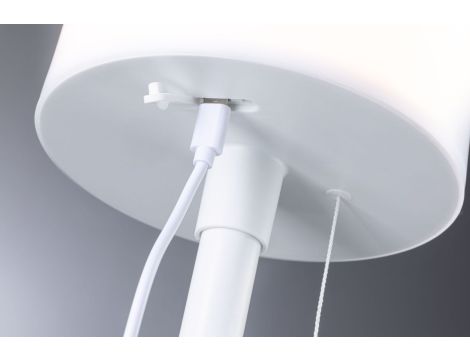 Lampka stołowa solarna BARTJA LED 3-STEP DIM USB-C 1.6W 160lm 2700K IP44 biały / tworzywo sztuczne - 8