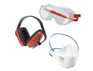 Zestaw ochronny BHP Wolfcraft (3 szt.)