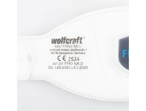 Maska ochronna z zaworem Wolfcraft - FFP2 V [2 szt.] - 3