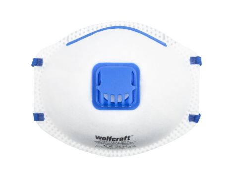 Maska ochronna z zaworem Wolfcraft - FFP2 V [15 szt.]