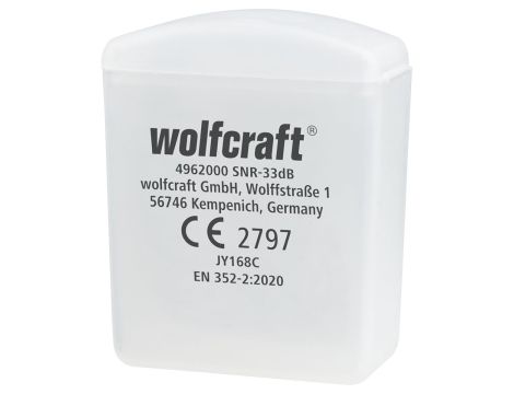 Stopery do uszu Wolfcraft - na żyłce, 33 db - 3