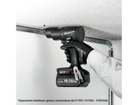 Zakrętarka udarowa 18V Panasonic EY1PD1 + ładowarka + 2 x aku 18 V / 3,0 Ah + systainer - 5