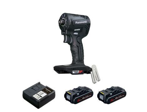 Zakrętarka udarowa 18V Panasonic EY1PD1 + ładowarka + 2 x aku 18 V / 3,0 Ah + systainer