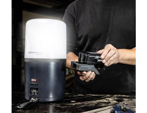 Nieoślepiająca akumulatorowa lampa robocza 360 stopni 6000 lm AREA 6 CONNECT 03.6108C - 8