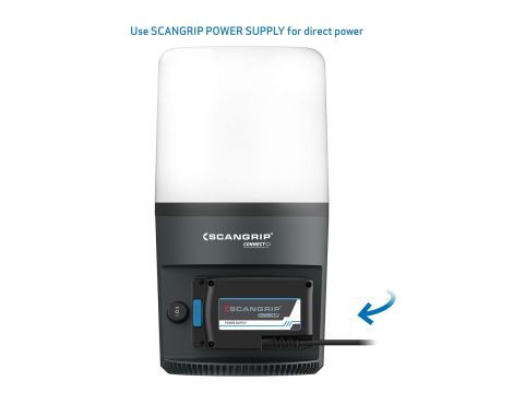 Nieoślepiająca akumulatorowa lampa robocza 360 stopni 6000 lm AREA 6 CONNECT 03.6108C - 10