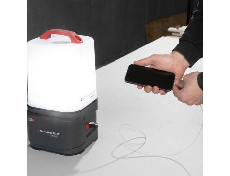 Nieoślepiająca akumulatorowa lampa robocza 360 stopni 10000 lm AREA 10 CONNECT 03.6103C - 4