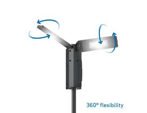 Lampa robocza z dwiema głowicami 2500 lm ze statywem TOWER COMPACT CONNECT 03.6110C - 2