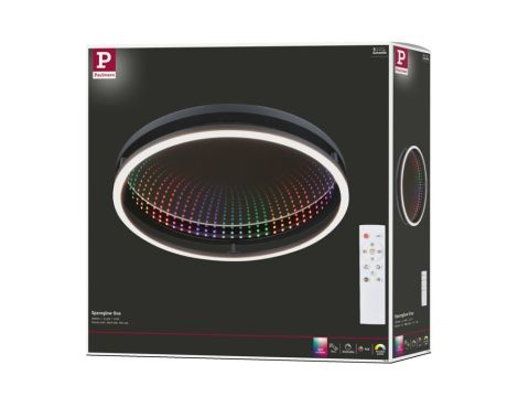 Plafoniera SPACEGLOW ONE LED 3D DIM RGB rainbow 38W 3900lm 3000-6500K pilot  230V czarny matowy / metal - 18