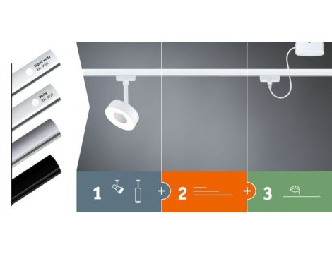 Adapter wahadłowy systemu URail biały RAL9003 / tworzywo sztuczne - 6