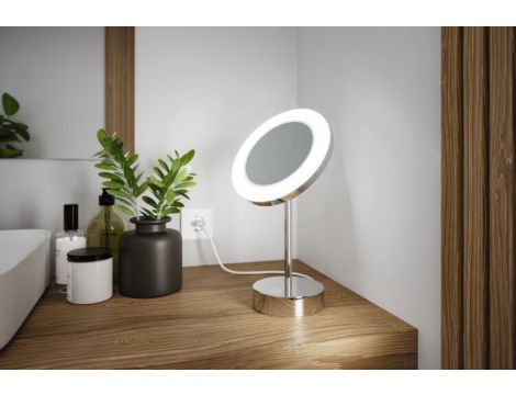Lusterko kosmetyczne MASUA LED 4W 2700/4000/6500K + wyłącznik IP44 230V chrom / metal - 6