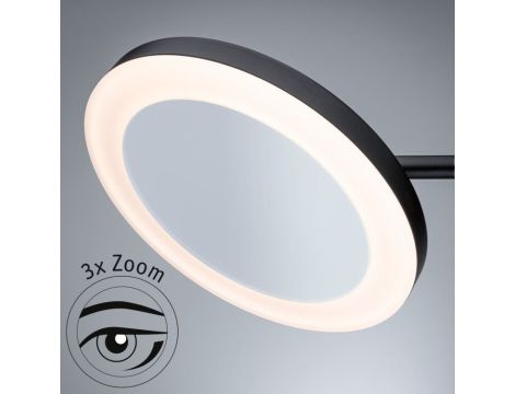 Lusterko kosmetyczne MASUA LED 4W 2700/4000/6500K + wyłącznik IP44 230V czarny matowy / metal - 9
