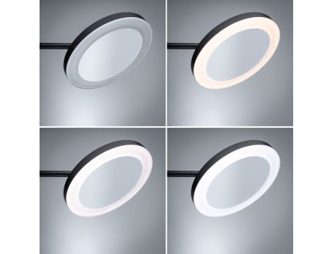 Lusterko kosmetyczne MASUA LED 4W 2700/4000/6500K + wyłącznik IP44 230V czarny matowy / metal - 8