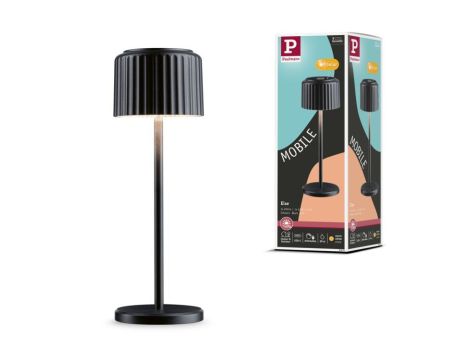 Lampka stołowa solarna ELSE LED DIM USB-C 3.7W 250lm 2700K IP44 czarny / aluminium - 14