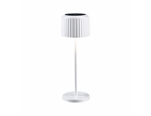 Lampka stołowa solarna ELSE LED DIM USB-C 3.7W 250lm 2700K IP44 biały / aluminium