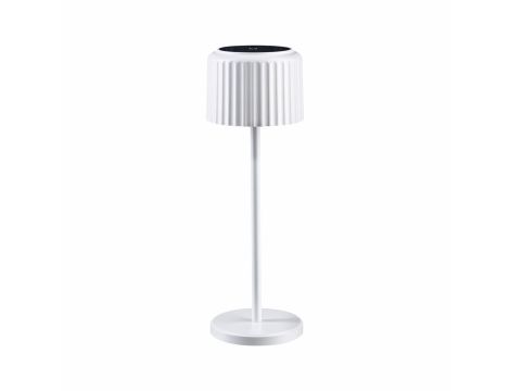Lampka stołowa solarna ELSE LED DIM USB-C 3.7W 250lm 2700K IP44 biały / aluminium - 3