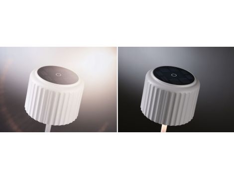 Lampka stołowa solarna ELSE LED DIM USB-C 3.7W 250lm 2700K IP44 biały / aluminium - 8