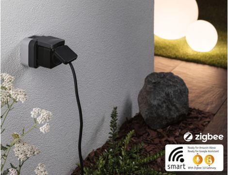 Adapter SH Zigbee Smart Plug IP44 czarny / tworzywo sztuczne - 6