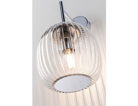 Kinkiet ścienny łazienkowy RUYA E14 max.20W IP44 230V chrom / szkło - 2