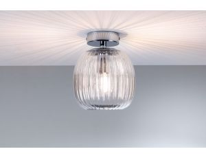 Lampa sufitowa łazienkowa RUYA E14 max.20W IP44 230V chrom / szkło