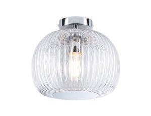 Lampa sufitowa łazienkowa RUYA E27 max.60W IP44 230V chrom / szkło - image 2