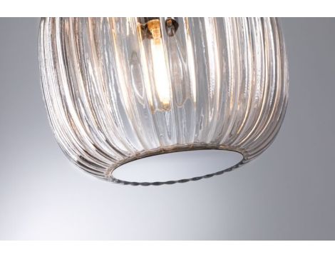 Lampa wisząca łazienkowa RUYA E14 max.20W IP44 230V chrom / szkło - 3