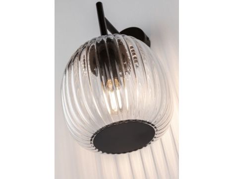 Kinkiet ścienny łazienkowy RUYA E14 max.20W IP44 230V czarny mat / szkło - 6