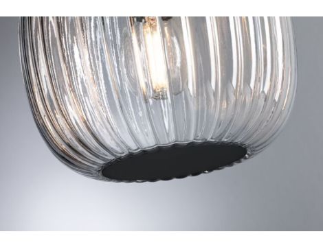 Lampa wisząca łazienkowa RUYA E14 max.20W IP44 230V czarny matowy / szkło - 5