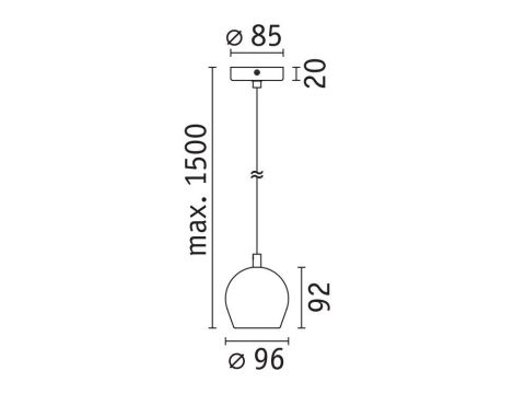 Oprawa wisząca SHIMA GU10 max.10W IP44 230V biały / metal - 10