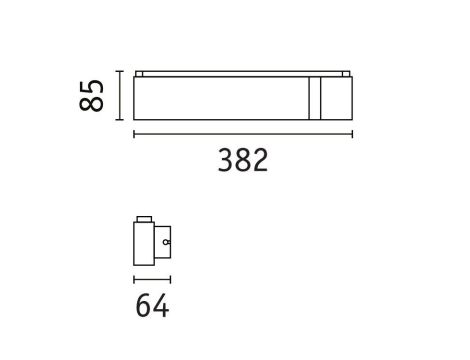 Kinkiet ścienny JAGUN LED 3-STEP DIM 18W 2700K 1250lm 230V antracyt / metal / filc - 9