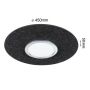 Plafoniera sufitowa TULGA LED 3-STEP DIM 32,5W 450mm 2000lm 2700K 230V antracyt / metal/ filc - 12